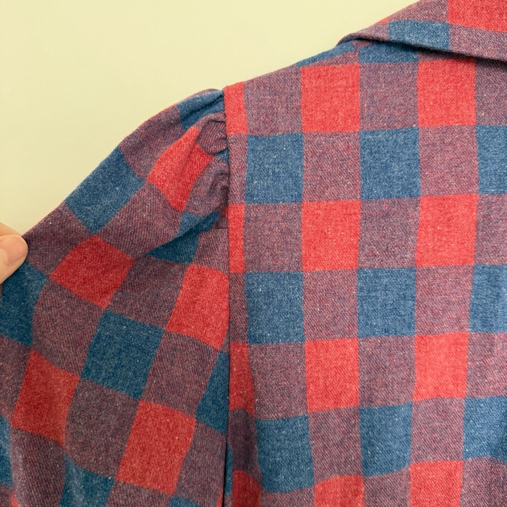 Tuckernuck Saranac Buffalo Checkered Puff Sleeve Top - Picture 10 of 10
